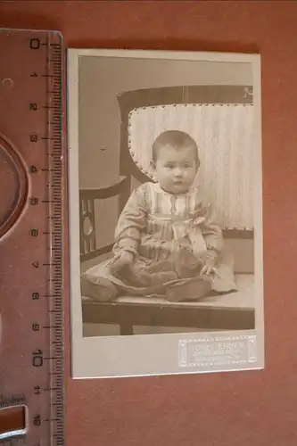 tolles altes CDV-Foto - Portrait Kleinkind aus Seidenberg 