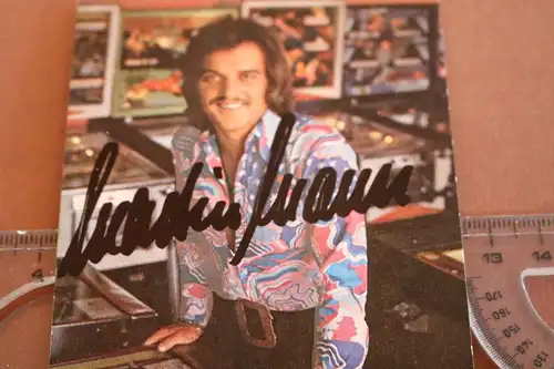 alte Autogrammkarte- Sänger Martin Mann mit original Unterschrift 