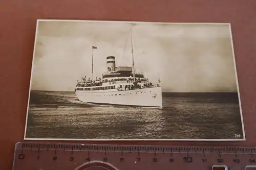 tolles altes Foto - Turbinen-Schnelldampfer Cobra - HAPAG Seebäderdienst  1931