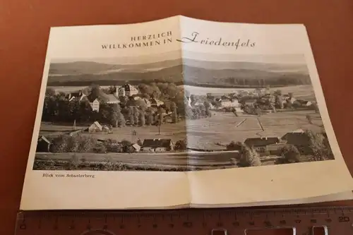 altes Werbeblatt des Ortes Friedenfels Opf.  50-60er Jahre ?