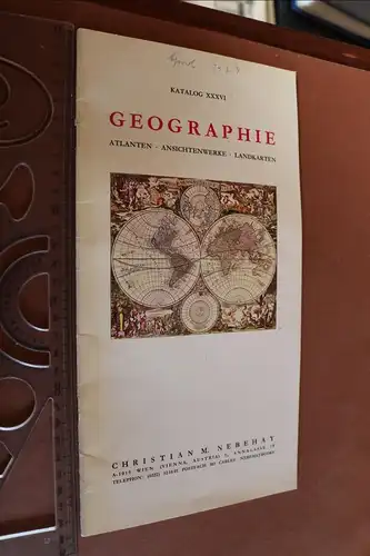 alter Auktionshauskatalog - Nebehay - Wien - Katalog XXXVI Geographie 1973
