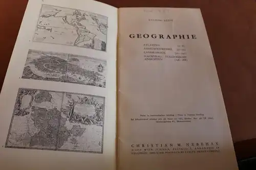 alter Auktionshauskatalog - Nebehay - Wien - Katalog XXXVI Geographie 1973