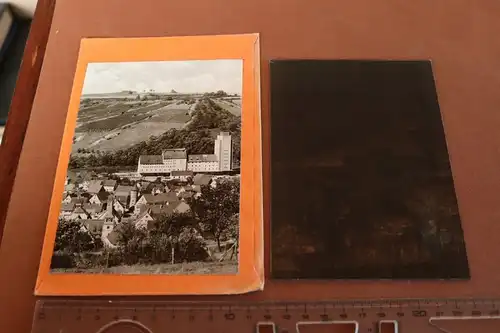 tolles altes Glasnegativ - Ansicht Niederstetten - für Ansichtskarte ?? 1968