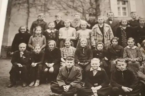 tolles altes Klassenfoto - Schulklasse Mädchen Jungen - 30-40er Jahre ?? Ort ?