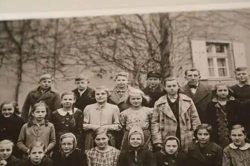 tolles altes Klassenfoto - Schulklasse Mädchen Jungen - 30-40er Jahre ?? Ort ?