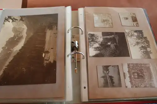 Ringordner mit tollen alten Fotos aus Österreich Steyr  um 1900-1910 - 84 Fotos 