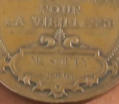 tolle alte Medaille MEDAILLE MINISTERE DU COMMERCE ET DE L'INDUSTRIECAISSE 1906