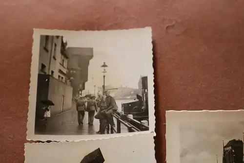 drei alte Fotos - Soldaten in Danzig und Kauffoto 1940