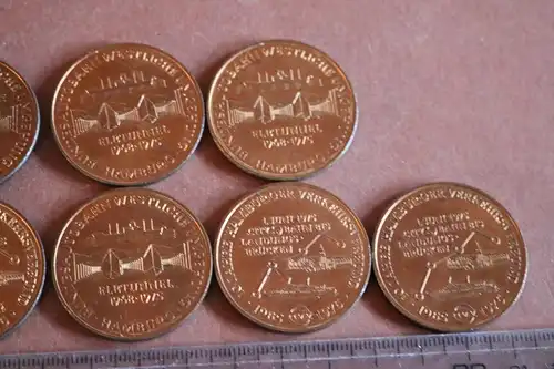 11 tolle alte Gedenkmünzen Elbtunnel 1975 und andere Hamburg doppelte usw.