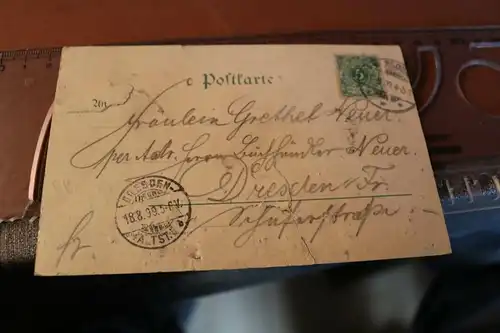 tolle alte Karte - Gruss aus Dölitzsch 1899 -