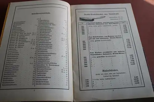 toller alter Katalog Firma  Schäfer & Co - Mosel i.Sa.  Drahtbürsten - 1928