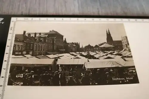 tolle alte Karte - Eindhoven - Markt  30-40er Jahre ??