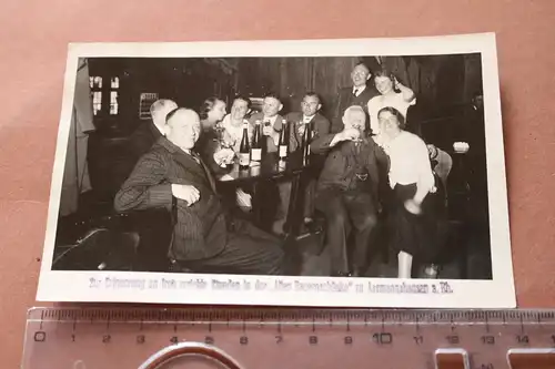 tolles altes Foto - Gäste in der Alten Bauernschänke Asmannshausen  30-40er Jahr