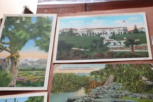 19 alte Karten aus den USA - Amerika  meist 30er Jahre 