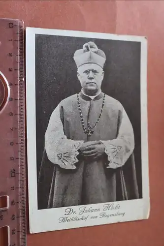 tolle alte Fotokarte Dr. Johann Höcht, Weihbischof Regenburg  30-40er Jahre (2) 