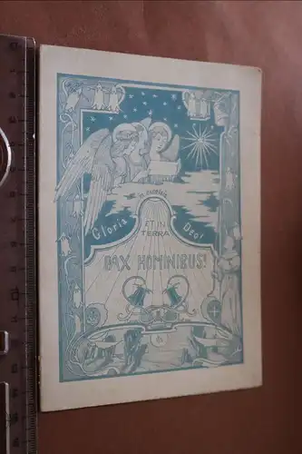 alte Souvenierkarte - Gruss aus Bethlehem von 1909 ? - Trockenblumen
