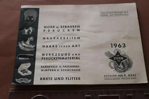 toller alter Katalog für Perücken usw.  Firma Stern - Bremen 1963
