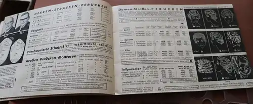 toller alter Katalog für Perücken usw.  Firma Stern - Bremen 1963