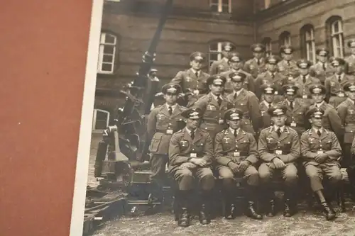 tolles altes Gruppenfoto Soldaten  Flakbatterie 2 - Ort ???