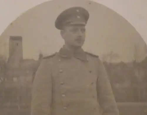 tolles altes Foto Portrait eines Soldaten  1. bay. Landwehr Division 1915