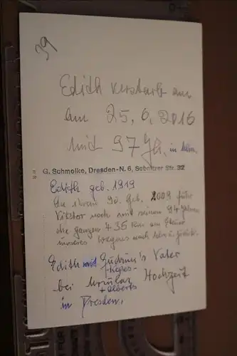 tolles altes Foto - Soldat mit Ehefrau - Dresden 40er Jahre 