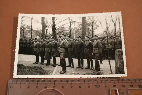 altes Foto - Battl. Kommandeur mit Offizieren - Einheit ???