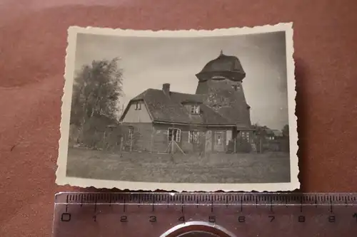 tolles altes Foto - Mir unbekannter Windmühlenturm - 30-50er Jahre ?