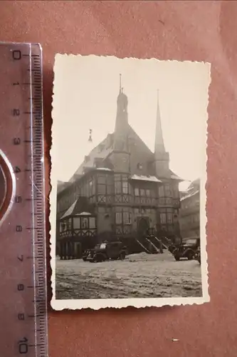 tolles altes Foto - Wernigerode Rathaus   30-50er Jahre ??