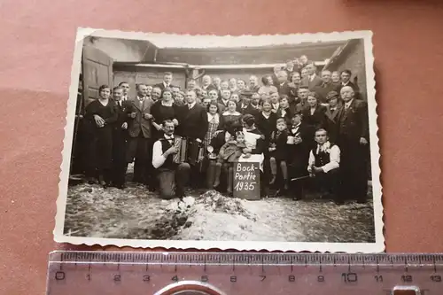 tolles altes Gruppenfoto Bock-Partie 1935  ???