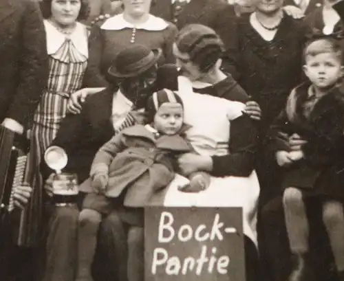 tolles altes Gruppenfoto Bock-Partie 1935  ???