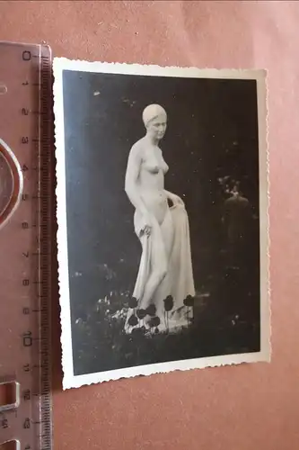 tolles altes Foto - Statue einer nackten Frau - Ort ??