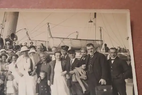 tolles altes Gruppenfoto Dampferfahrt in ?? 1924