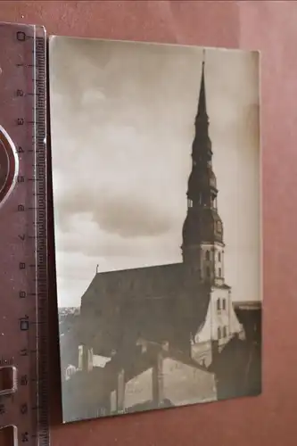 tolles altes Foto - St, Petri Kirche in Riga - 1910-30 ??