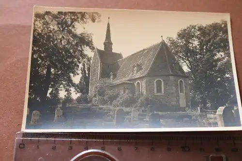 tolles altes Foto - Mir unbekannte Kirche -  1953