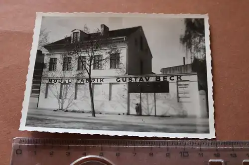 tolles altes Foto - Möbel Fabrik  Gustav Beck -  Ort ??? 30-50er Jahre ??