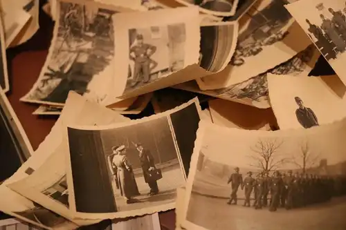 50 alte Fotos - letztes Aufgebot ??? sehr junge Soldaten - Mutters Natters
