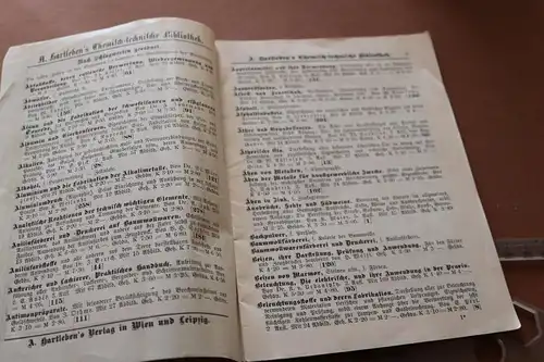 altes Heftchen - A. Hartleben´s Chemisch-technische Bibliothek 1909 