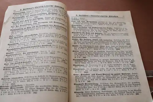 altes Heftchen - A. Hartleben´s Chemisch-technische Bibliothek 1909 