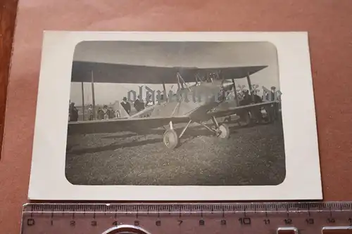 tolles altes Foto - Flugzeug Doppeldecker Avro 594 ????