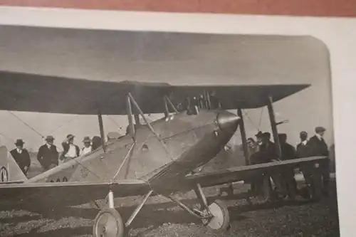 tolles altes Foto - Flugzeug Doppeldecker Avro 594 ???? 