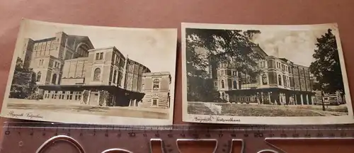 zwei  tolle  alte Karten - Bayreuth Festspielhaus 20-30er Jahre ?