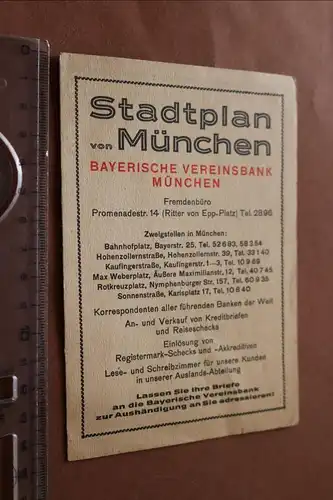 toller alter kleiner Stadtplan von München - 30-40er Jahre ??