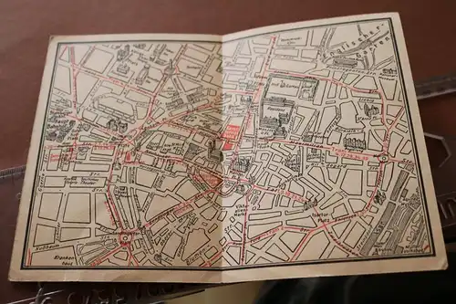toller alter kleiner Stadtplan von München - 30-40er Jahre ??