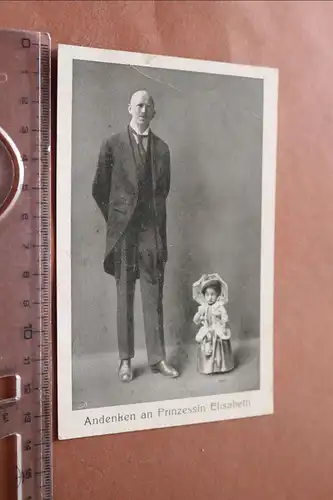 tolle alte Karte - Zirkus ? Andenken an Prinzessin Elisabeth Liliputanerin 