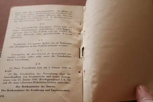 tolles altes Buch - kleine Polizei-Bücherei - Band 16 - Lebensmittelpolizei 1942