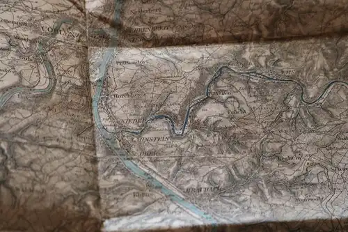 tolle alte Karte der Umgebung von Coblenz - 1907