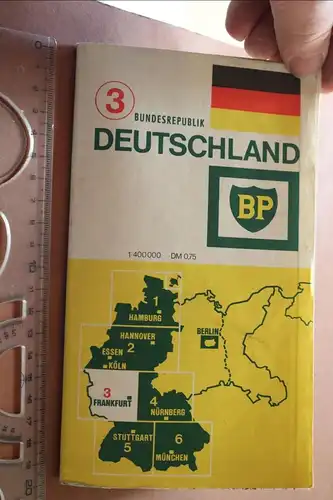 tolle alte BP Landkarte Nr 3 - Raum Frankfurt a.M. -70-80er Jahre ?