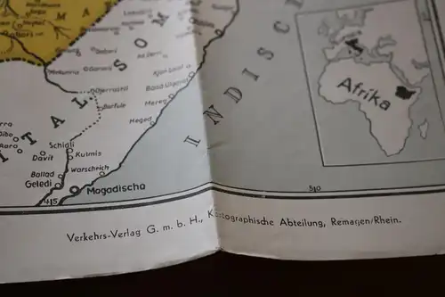tolle alte Karte - Neue Karte von Abessinien Afrika, Italien 30-40er Jahre ?