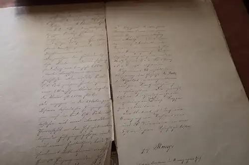 altes militärisches Dokument ?? Metz 1886 - St. Ladre Hospital ? Hauptmann Runge