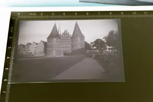 altes Negativ - Holstentor Lübeck  - 30-40er Jahre